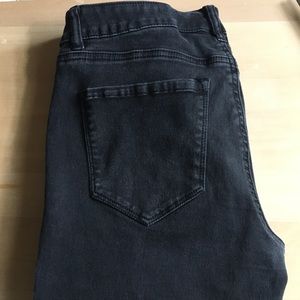 Weathered Black Ankle Skinny Jeans Size 8 R